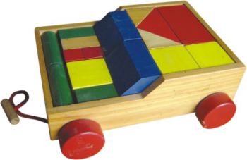 Bộ xếp hình xây dựng 26 chi tiết có bánh xe